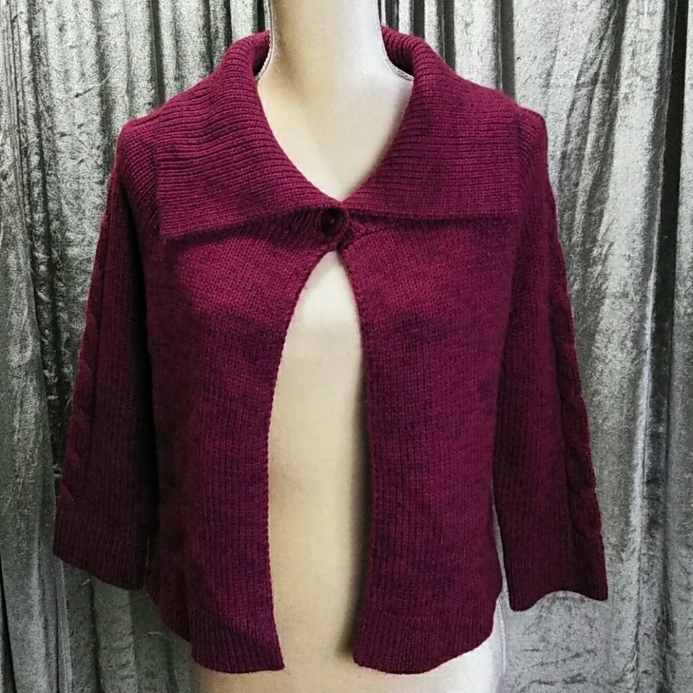 New York & Company Magenta Sweater